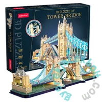 CubicFun L531 - Tower Bridge LED világítással - 222 db-os 3D puzzle