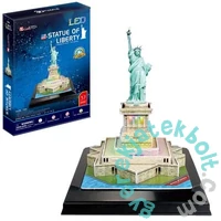 CubicFun L536 - Szabadság szobor LED világítással - 37 db-os 3D puzzle