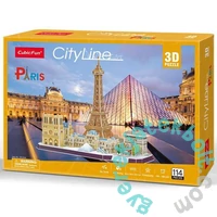 CubicFun MC254 - City Line Párizs - 114 db-os 3D puzzle