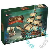 CubicFun T4017 - San Felipe vitorlás hajó - 248 db-os 3D puzzle