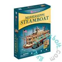 CubicFun T4026 - Mississippi gőzhajó - 142 db-os 3D puzzle
