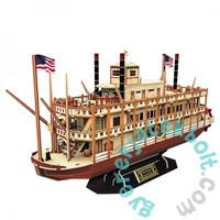 CubicFun T4026 - Mississippi gőzhajó - 142 db-os 3D puzzle