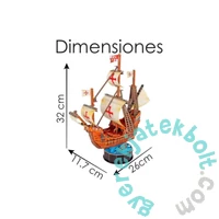 CubicFun T4031 - Santa Maria - 93 db-os 3D puzzle