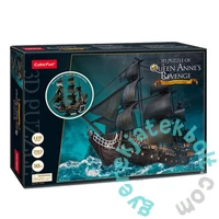 CubicFun T4035 - Queen Anne's - Feketeszakáll kalóz hajó - 100 db-os 3D Led puzzle