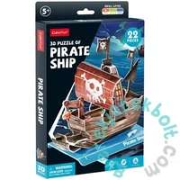 CubicFun W3121 - Pirate Ship - Kalózhajó - 22 db-os 3D puzzle