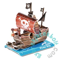 CubicFun W3121 - Pirate Ship - Kalózhajó - 22 db-os 3D puzzle