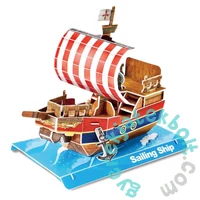CubicFun W3122 - Sailing Ship - Vitorlás - 33 db-os 3D puzzle