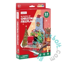 CubicFun W3153 - Karácsonyi kandalló - 24 db-os 3D puzzle
