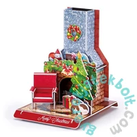 CubicFun W3153 - Karácsonyi kandalló - 24 db-os 3D puzzle