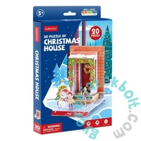 CubicFun W3154 - Karácsonyi ház - 20 db-os 3D puzzle