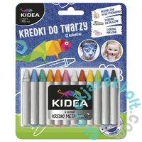 Kidea 12 színű arcfesték kréta (KDT12KA)