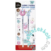 Derform - Kidea Állatos grafit ceruza figurával - 2 db-os - háromféle (OFA2KA)