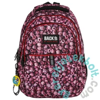 BackUp iskolatáska, hátizsák - 3 rekeszes - Málnás (PLB2N30)