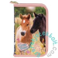 I love horses lovas felszerelt kihajtható tolltartó - Virágok között