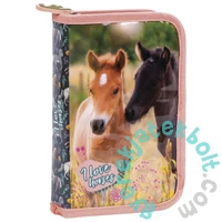 I love horses lovas felszerelt kihajtható tolltartó - Virágok között