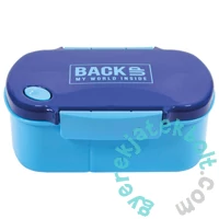 BackUp műanyag csatos uzsonnás doboz - Kék