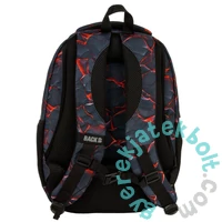 BackUp iskolatáska, hátizsák - 3 rekeszes - Black lava (PLB7O43)