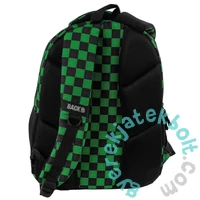 BackUp iskolatáska, hátizsák - 3 rekeszes - Checkerboard Gree (PLB8X73)
