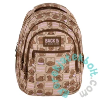 BackUp iskolatáska, hátizsák - 3 rekeszes - Fluffy Puppy (PLB7O17)