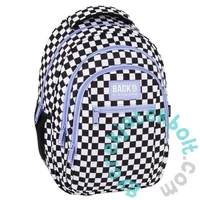 BackUp iskolatáska, hátizsák - 3 rekeszes - Pepita, lila (PLB7O94F)