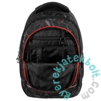 BackUp iskolatáska, hátizsák - 3 rekeszes - Techno Red (PLB8A75)