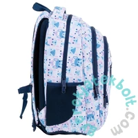 hátizsák mellpánttal - 3 rekeszes - Pasztell Bulldog (PLB4O74)