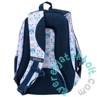 hátizsák mellpánttal - 3 rekeszes - Pasztell Bulldog (PLB4O74)