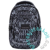 BackUp iskolatáska, hátizsák mellpánttal - 4 rekeszes - Noise