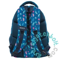 BackUp Sellő iskolatáska, hátizsák - 3 rekeszes - Csillámos