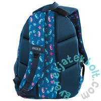 BackUp Sellő iskolatáska, hátizsák - 3 rekeszes - Csillámos