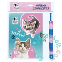 Cleo és Frank Cicás kulcsos napló POP IT karkötővel - Kiscicák