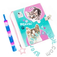 Cleo és Frank Cicás kulcsos napló POP IT karkötővel - Kiscicák