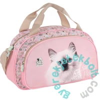 Cleo és Frank cicás sporttáska, kézitáska - rózsaszín (TPACF45)