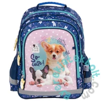 Cleo és Frank kutyás iskolatáska, hátizsák - So cute (PL15BCF34)