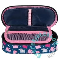 Cleo és Frank kutyás ovális tolltartó - rózsaszín (P1ACF42)