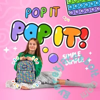 hátizsák - 3 rekeszes - Pop it