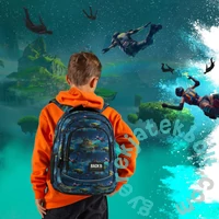 BackUp iskolatáska, hátizsák - 3 rekeszes - Space Fantasy - GROW WITH ME