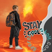 hátizsák mellpánttal - 3 rekeszes - Geo