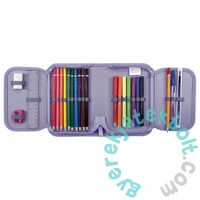 BackUp 2000-es évek felszerelt tolltartó - Lila-fehér kockás (PB6SW29)