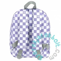 BackUp 2000-es évek hátizsák - 1 rekeszes - Lila-fehér kockás (PLB6F29)