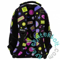 BackUp 2000-es évek hátizsák - 2 rekeszes - Színes matricák (PLB6X11)