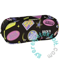 BackUp 2000-es évek ovális tolltartó - Színes matricák