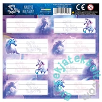 BackUp 8 db-os füzetcímke - Unikornis - kétféle (NNZJR15)