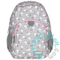 BackUp Cicás ovis hátizsák mellpánttal - 1 rekeszes - Táncoló cicák (PLB6T26)