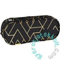 BackUp Geometrikus ovális tolltartó - Arany vonalak