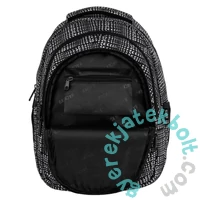 BackUp iskolatáska, hátizsák - 3 rekeszes - Black and White (PLB7O42)