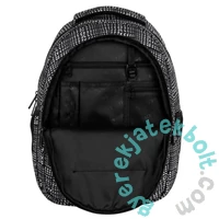 BackUp iskolatáska, hátizsák - 3 rekeszes - Black and White (PLB7O42)