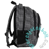 BackUp iskolatáska, hátizsák - 3 rekeszes - Black and White (PLB7O42)