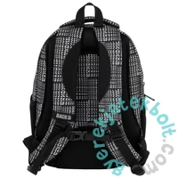 BackUp iskolatáska, hátizsák - 3 rekeszes - Black and White (PLB7O42)