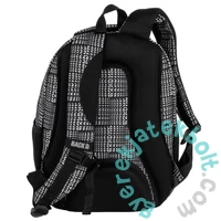 BackUp iskolatáska, hátizsák - 3 rekeszes - Black and White (PLB7O42)